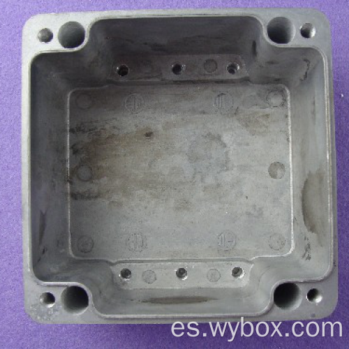 Caja de aluminio pequeña Caja de aluminio impermeable IP67 Caja de aluminio para electrónica AWP505 con tamaño 120 * 120 * 80 mm